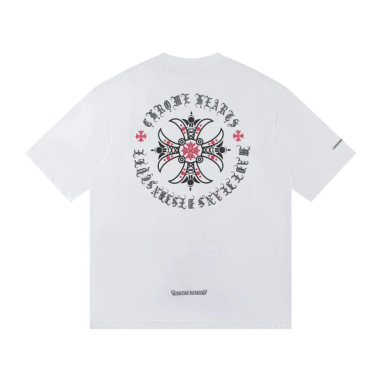 🅿️146 Style: 2025 new Croix Heart short-sleeved T-shirt Material: High version 300g double yarn combed cotton Size: S～XL Color: White Style number: Z003
